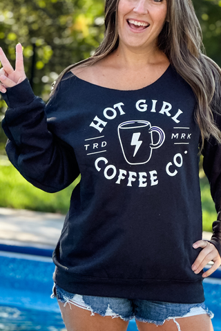 Hot Girl Glitter Raw Edge Unisex Sweatshirt